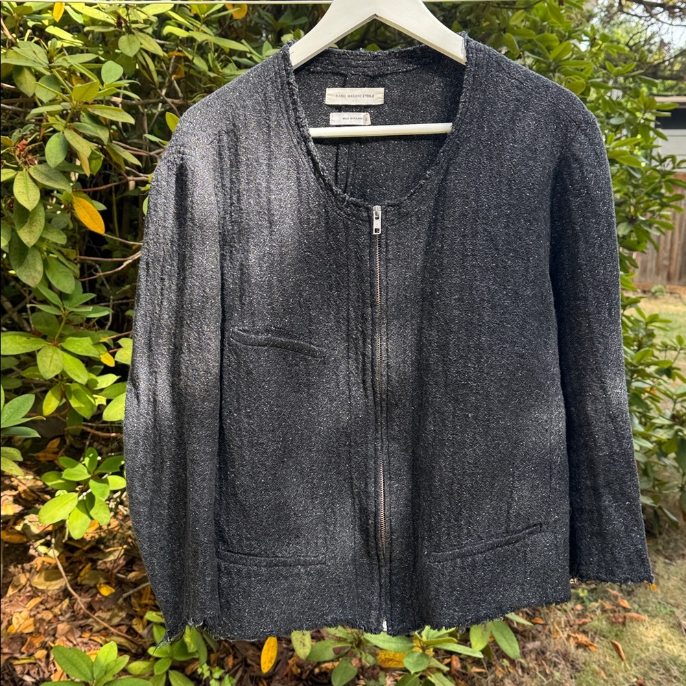 Isabel Marant Charcoal Textured Jacket